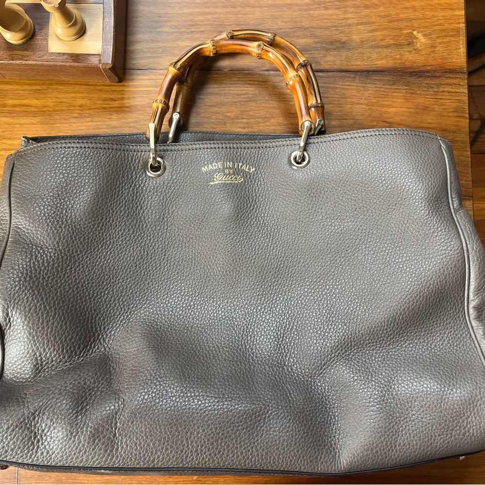 Authentic Gucci Bamboo Shopper